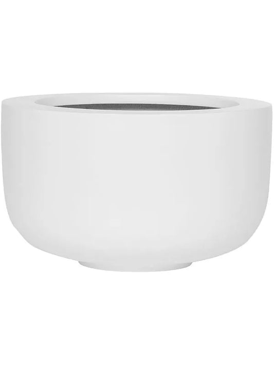 Fiberstone Plant Pot 20cm Height 24cm Dia Sunny M Matt white