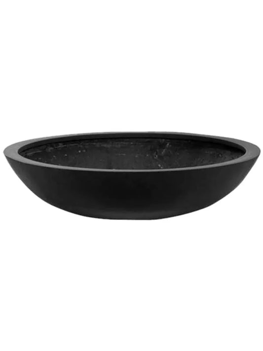 Fiberstone Plant Pot 22cm Height 78cm Dia Jumbo bowl M Black
