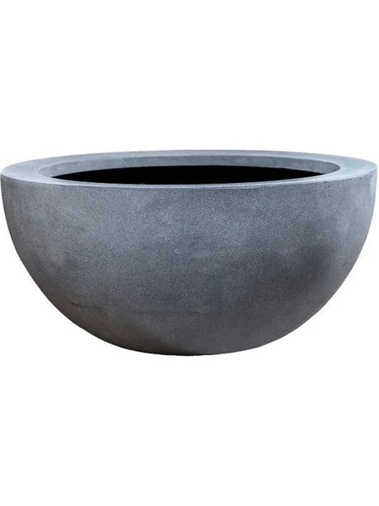 Fiberstone Plant Pot 23cm Height 46cm Dia Vic Bowl M Grey