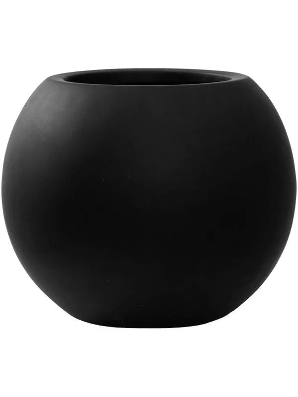 Fiberstone Plant Pot 25cm Height 16cm Dia Beth S Matt black