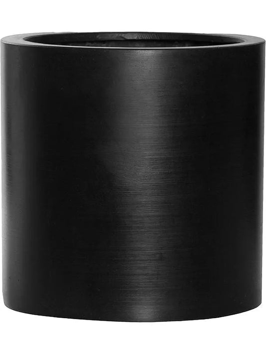 Fiberstone Plant Pot 25cm Height 23.5cm Dia Puk L Black