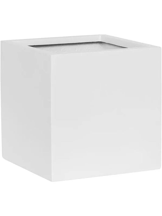 Fiberstone Plant Pot 25cm Height 24cm Dia Fleur L Matt white