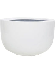 Fiberstone Plant Pot 27cm Height 34cm Dia Sunny L Glossy White