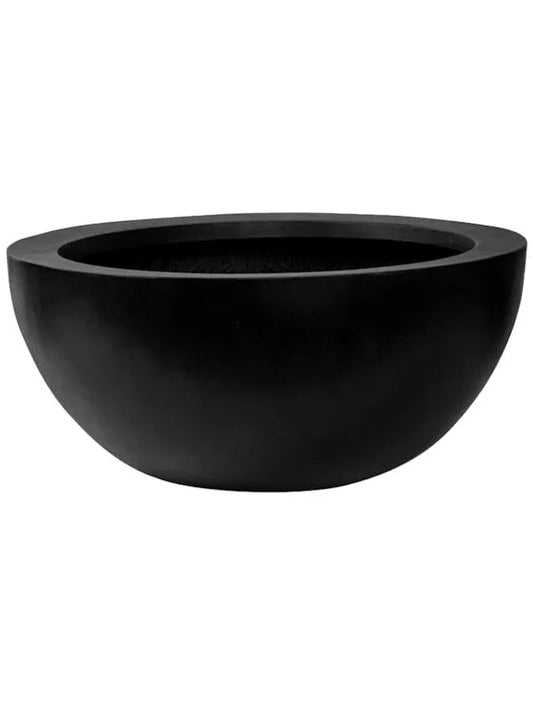 Fiberstone Plant Pot 28cm Height 50cm Dia Vic Bowl L Black