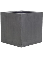 Fiberstone Plant Pot 30cm Height 24cm Dia Block S Grey