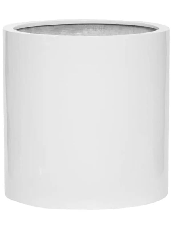 Fiberstone Plant Pot 43cm Height 37cm Dia Max M Glossy white