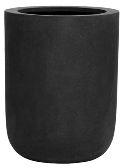 Fiberstone Plant Pot 44cm Height 26cm Dia Dice L Black