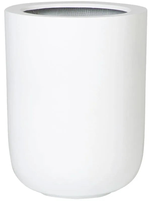 Fiberstone Plant Pot 44cm Height 26cm Dia Dice L Glossy White