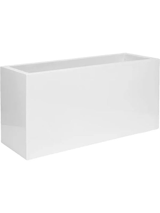 Fiberstone Plant Pot 50cm Height 38cm Dia Jort M Glossy White