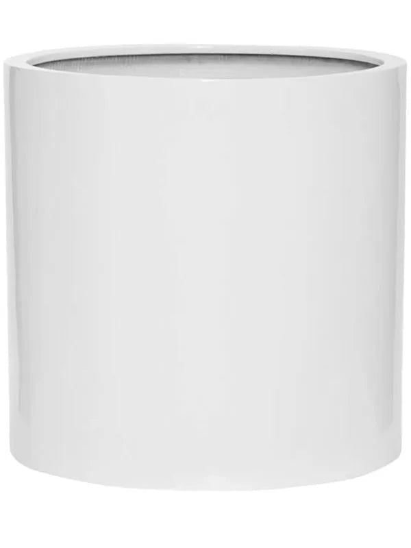 Fiberstone Plant Pot 50cm Height 45cm Dia Max L Glossy White