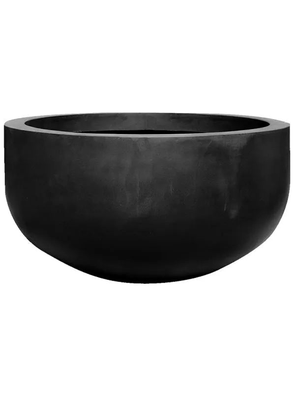 Fiberstone Plant Pot 50cm Height 85cm Dia City Bowl S Black
