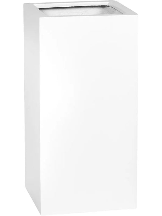 Fiberstone Plant Pot 60cm Height 24cm Dia Bouvy M Matt White