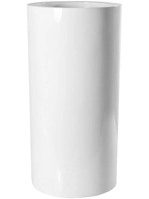 Fiberstone Plant Pot 60cm Height 24cm Dia Klax M Glossy White
