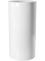 Fiberstone Plant Pot 60cm Height 24cm Dia Klax M Glossy White