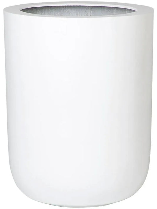 Fiberstone Plant Pot 60cm Height 36cm Dia Dice XL Glossy White