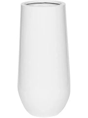Fiberstone Plant Pot 70cm Height 25cm Dia Nax M Glossy White
