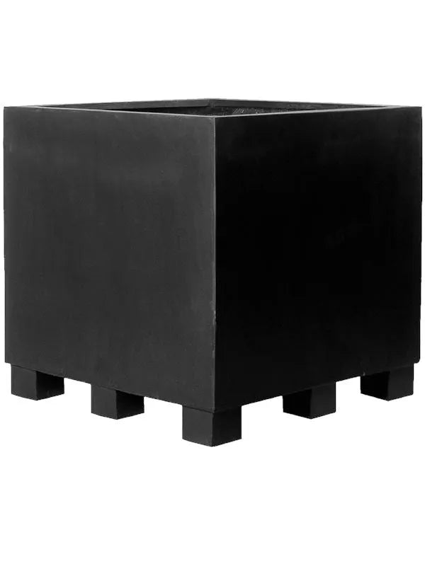 Fiberstone Plant Pot 70cm Height 65cm Dia Jumbo M Black With Feet