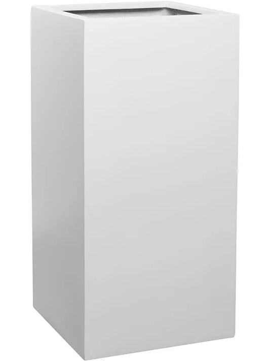Fiberstone Plant Pot 80cm Height 38cm Dia Bouvy L Matt White