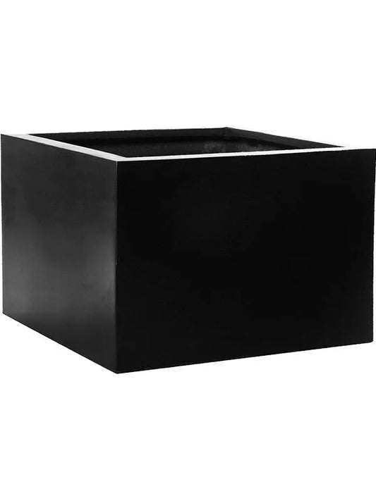 Fiberstone Plant Pot 90cm Height 130cm Dia Jumbo Middle High XXL Black