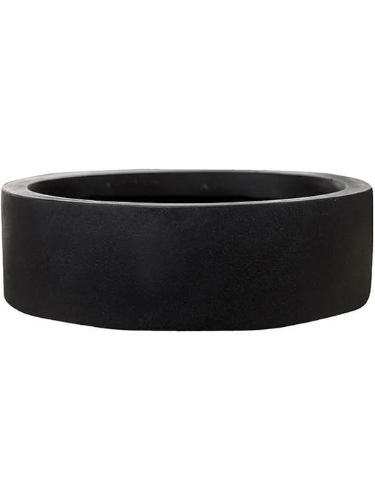 Fiberstone Plant Pot 9cm Height 28cm Dia Max low XS black
