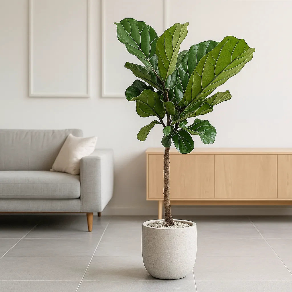 fiddle leaf fig tree uk Ficus Lyrata Standard Tree Fiddle Leaf Fig House Plant – Plants For All Seasons