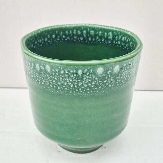 Green Reactive Glaze Indoor 13cm Plant Pot