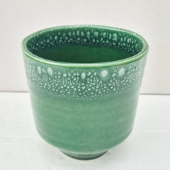Green Reactive Glaze Indoor 13cm Plant Pot