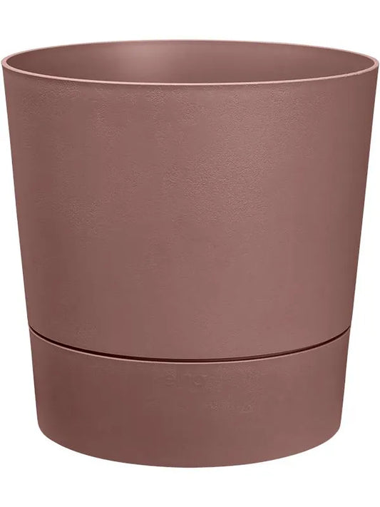 Greensense Aqua Care Plant Pot 34cm Height 33cm Dia Round Clay Brown