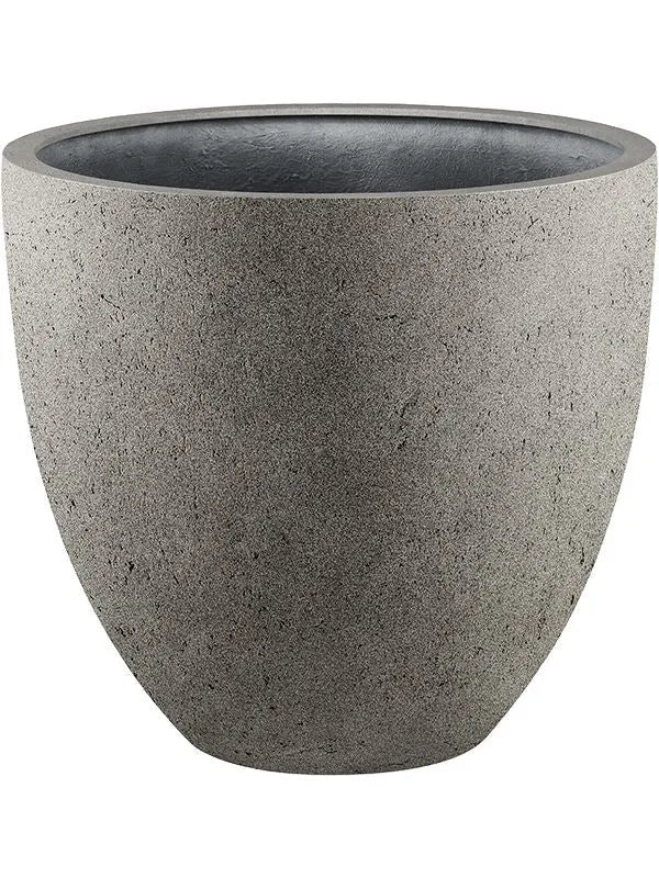 Grigio Plant Pot 29cm Height 27cm Dia Egg Pot Natural-concrete