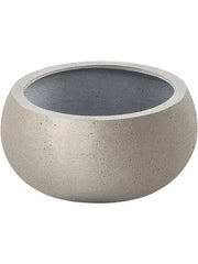 Grigio Plant Pot 33cm Height 66cm Dia Low Balloon Metallic Champagne
