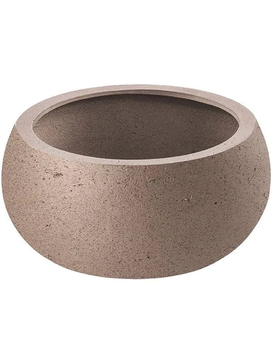 Grigio Plant Pot 44cm Height 89cm Dia Low Balloon Metallic Bronze