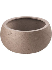 Grigio Plant Pot 44cm Height 89cm Dia Low Balloon Metallic Bronze