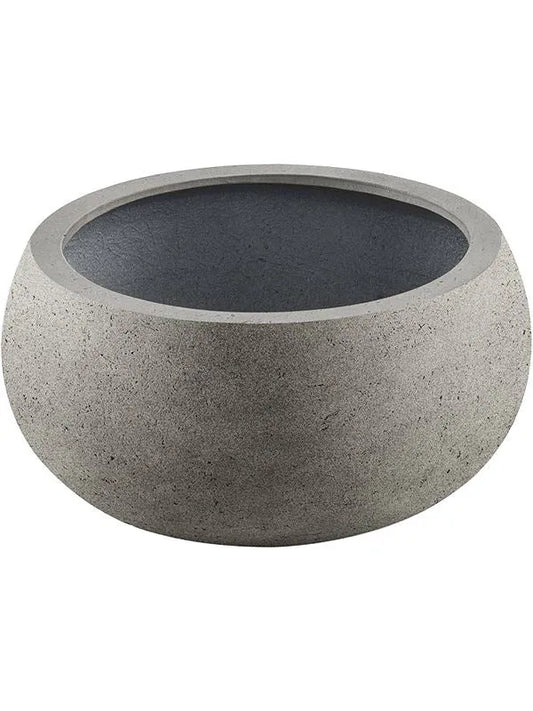 Grigio Plant Pot 44cm Height 89cm Dia Low Balloon Natural Concrete