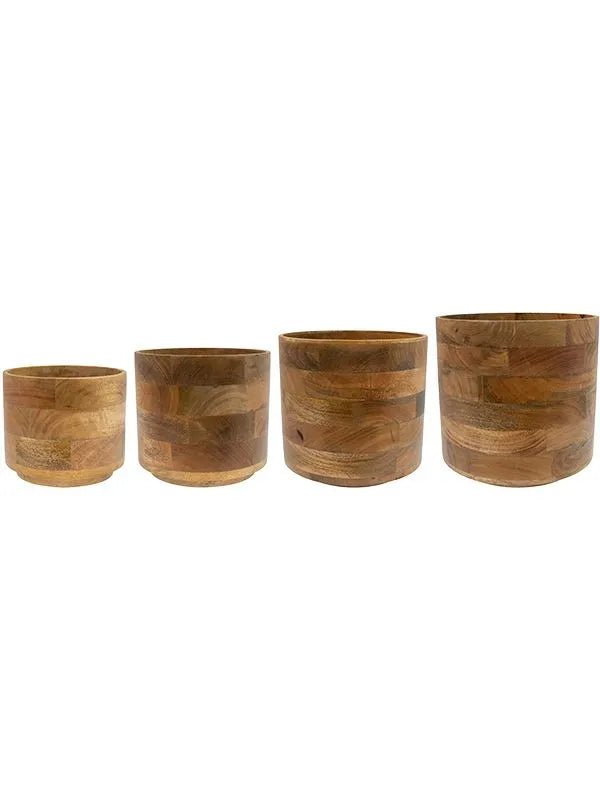 Helle Plant Pot 25cm Height cm Dia Pot Natural (set of 4)