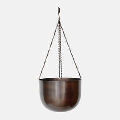 Indoor Mayfair Mocha Hanging Planter 16cm Height 21cm Dia
