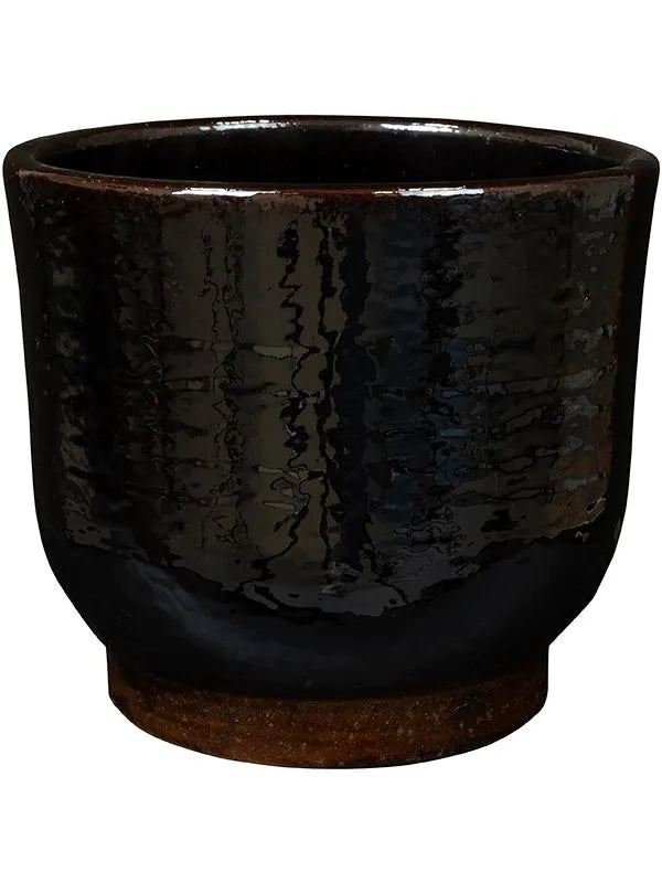 Jayla Plant Pot 14cm Height 14cm Dia Pot Brown