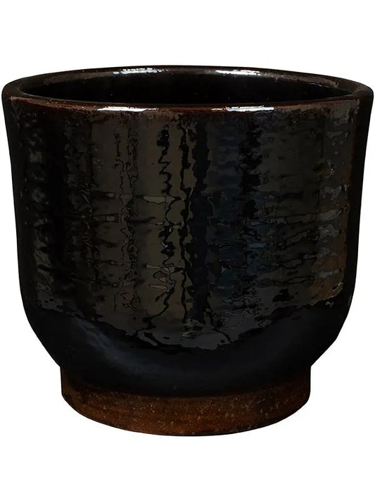 Jayla Plant Pot 14cm Height 14cm Dia Pot Brown