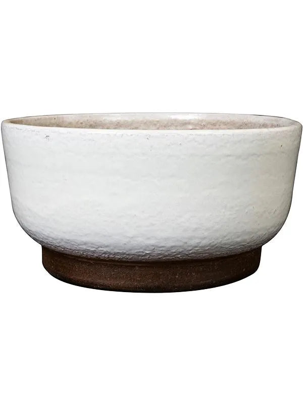 Jayla Plant Pot 14cm Height 25cm Dia Bowl White
