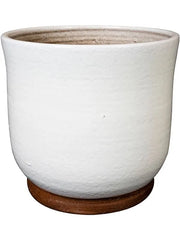 Jayla Plant Pot 20cm Height 19cm Dia Pot White