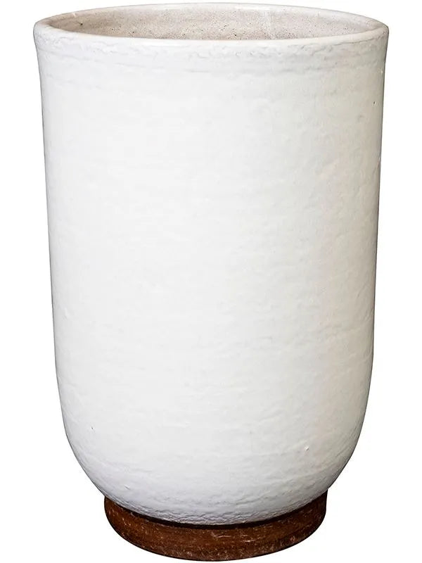 Jayla Plant Pot 31cm Height 17cm Dia Pot Tall White