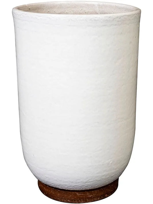 Jayla Plant Pot 31cm Height 17cm Dia Pot Tall White