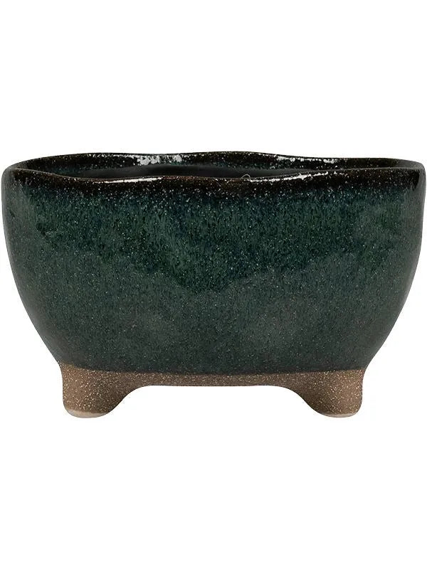 Kaat Plant Pot 12cm Height 18cm Dia Bowl Petrol