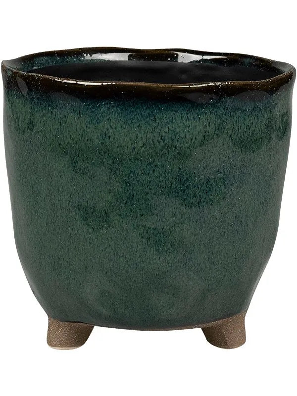 Kaat Plant Pot 12cm Height 9cm Dia Pot Petrol