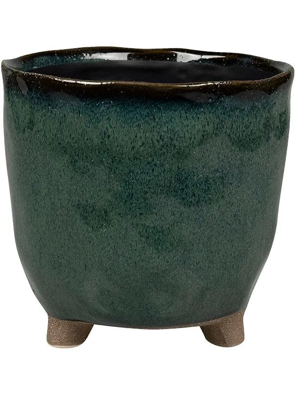 Kaat Plant Pot 14cm Height 12cm Dia Pot Petrol