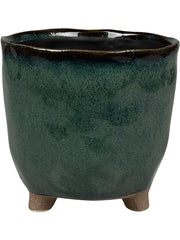 Kaat Plant Pot 14cm Height 12cm Dia Pot Petrol