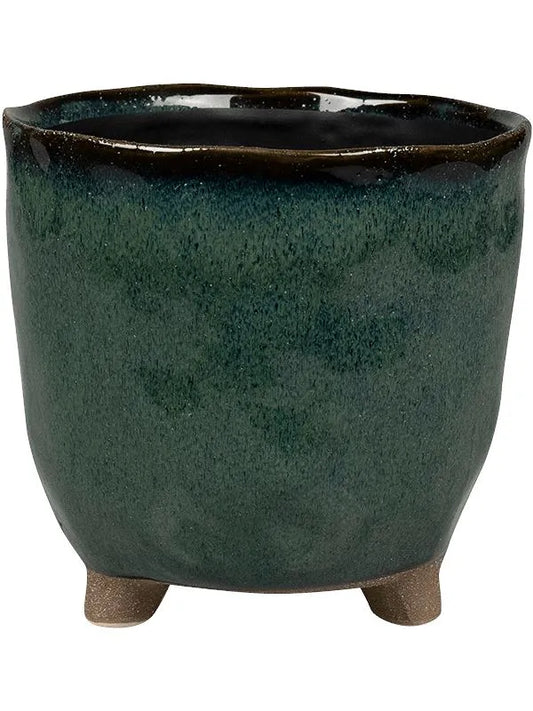 Kaat Plant Pot 16cm Height 14cm Dia Pot Petrol