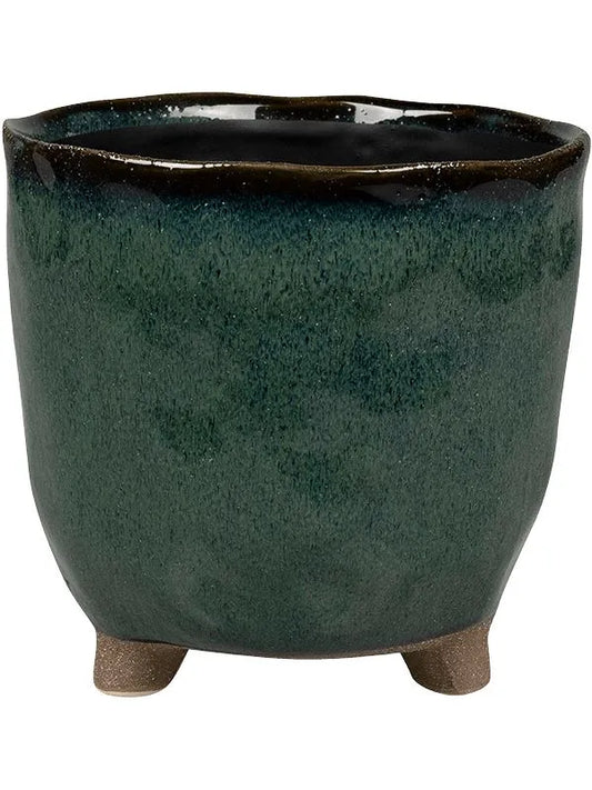 Kaat Plant Pot 18cm Height 16cm Dia Pot Petrol