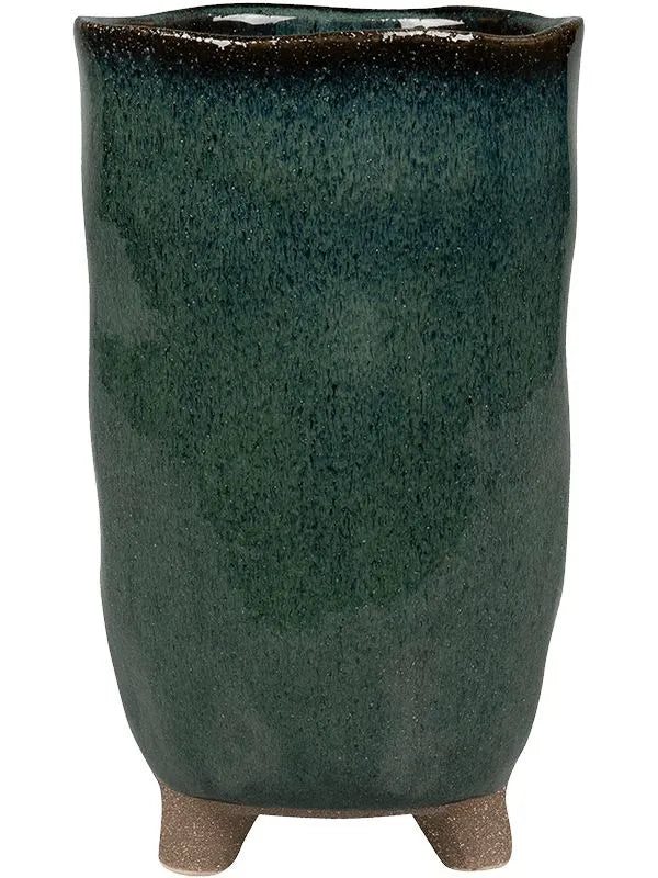 Kaat Plant Pot 24cm Height 12cm Dia Pot Tall Petrol