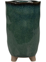 Kaat Plant Pot 24cm Height 12cm Dia Pot Tall Petrol