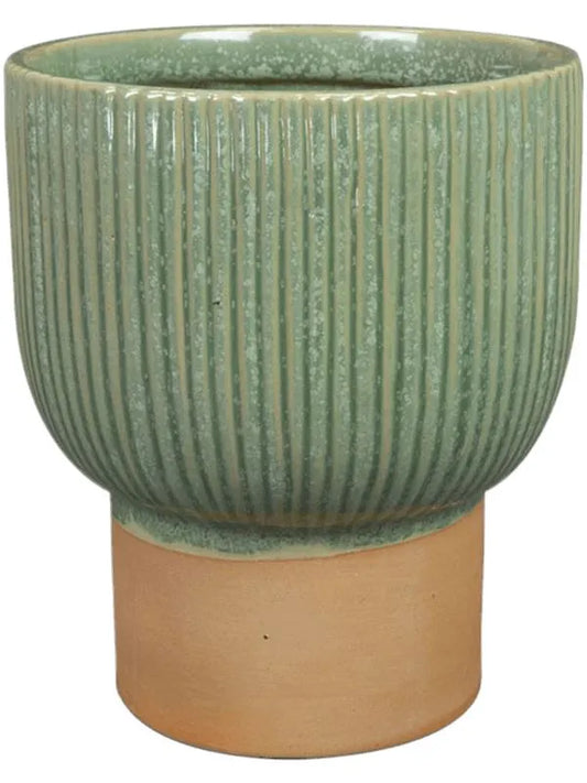 Larisa Plant Pot 21cm Height 15cm Dia Pot Mint